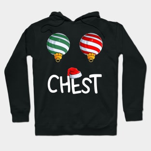 Chest Nuts Matching Funny Christmas Couples Chestnuts Chest Hoodie